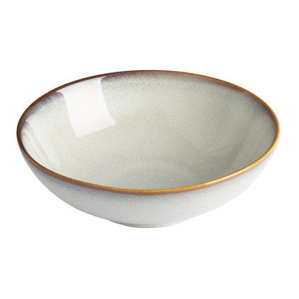 Grey Plain Coupe Bowls 205mm | Olympia Drift | Porcelain