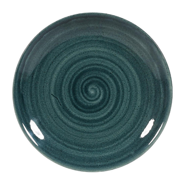 Coupe Bowl Rustic Teal Evolve | Churchill Stonecast Patina | 16.5cm