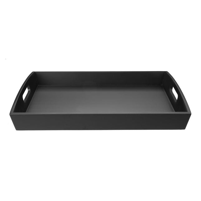 Large Black Bamboo Serving Tray 510x350x70mm | Olympia