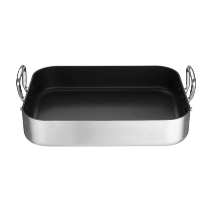 80mm Deep Aluminium Roasting Pan with Sturdy Handles | Vogue 4