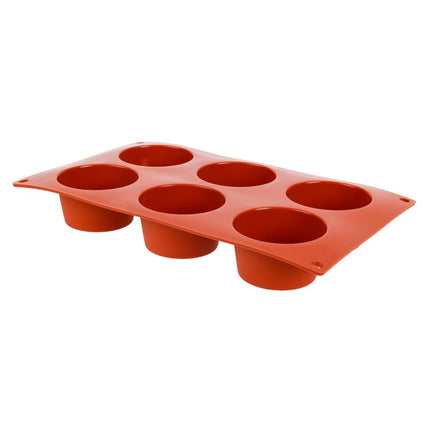 Silicone Muffin Baking Mold for 6 Muffins | Pavoni Formaflex 2