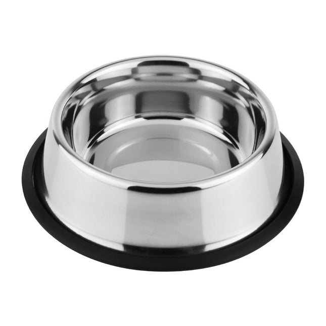 Medium Stainless Steel Dog Bowl with Non-Slip Base | Bolero | 200 mm