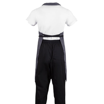 Poly-Cotton Bib Apron Grey | Whites 5