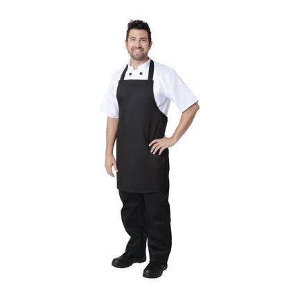 Poly-Cotton Adjustable Bib Aprons Black | Nisbets Essentials 5
