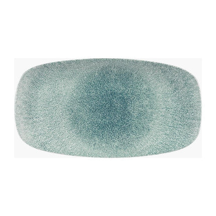Raku Jade Green Oval Chef's Plate 35.2 x 18.7cm | Churchill Studio Prints