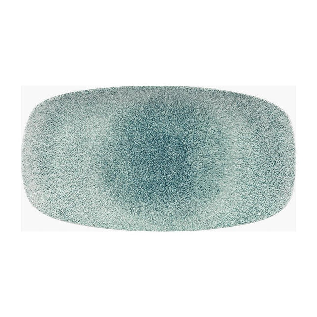 Raku Jade Green Oval Chef's Plate 35.2 x 18.7cm | Churchill Studio Prints