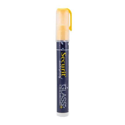 Waterproof Chalk Marker Yellow 2-6mm Tip | Securit