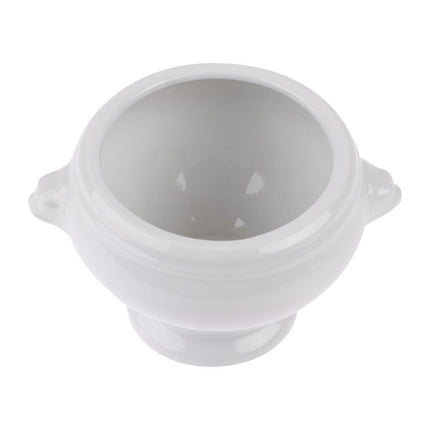 White Porcelain Soup Bowl with Lion Head Design | Olympia Whiteware | 47.5 Cl 5