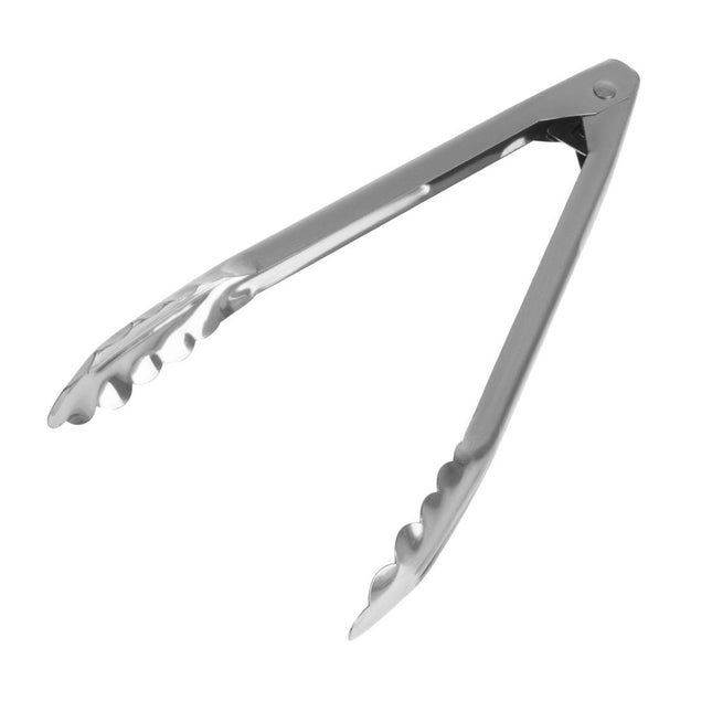 Stainless Steel Serving Tongs 25.5cm with Rounded Edges | Vogue