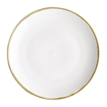 Olympia Kiln Round Coupe Plates | Chalk White | 280mm | Set of 4