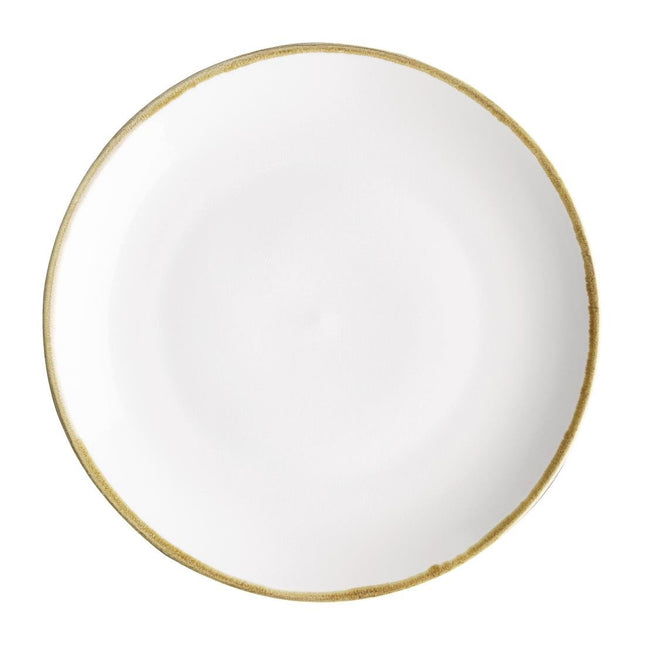 Olympia Kiln Round Coupe Plates | Chalk White | 280mm | Set of 4