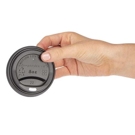 Compostable Coffee Cup Lids for 23cl Cups | Fiesta | 1000 Pieces 4
