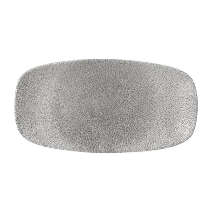 Oval Chef Plate Jasper Grey Raku Collection | Churchill