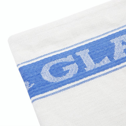 Half-Linen Polishing Cloth | Vogue | 76 x 51 cm | Blue/White 4