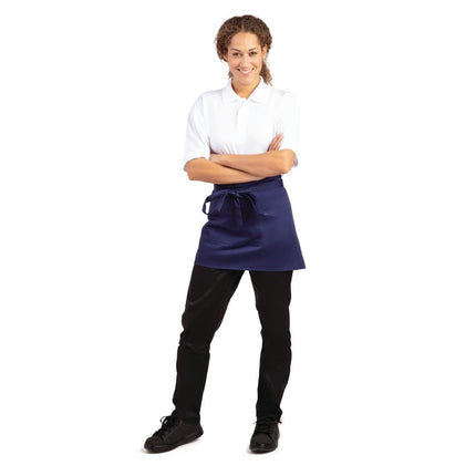 Short Bib Apron Dark Blue | Whites 9