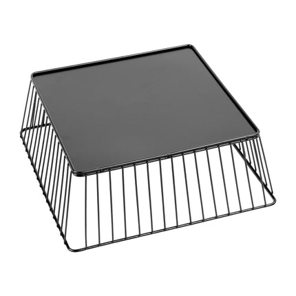 Square Wire Food Display Tray Black 280x280x100mm | Olympia 7