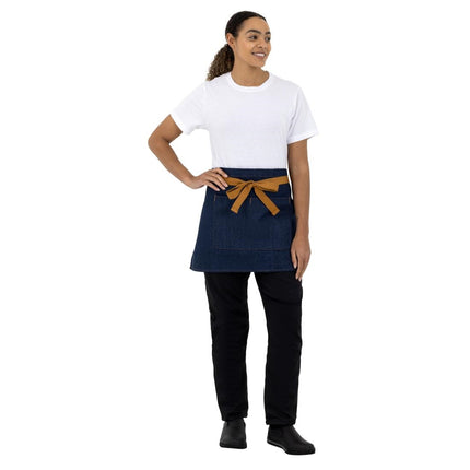 Denim Blue Polyester-Cotton Waist Apron 43 x 70 cm | Southside 6