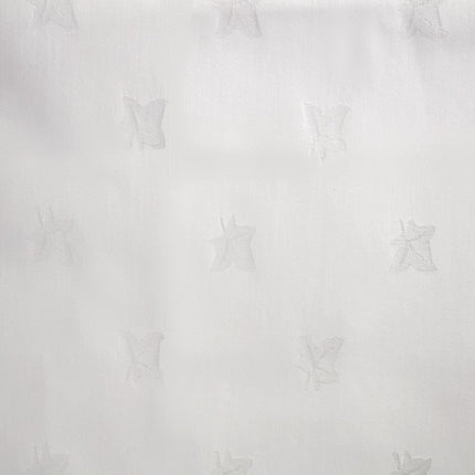 Round Cotton Tablecloth with Ivy Pattern | Mitre Luxury Luxor | 230cm Diameter | White 4