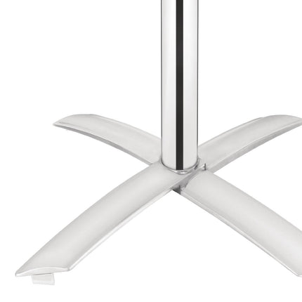 Bolero Square Aluminum Folding Table with Stainless Steel Top 60cm 5