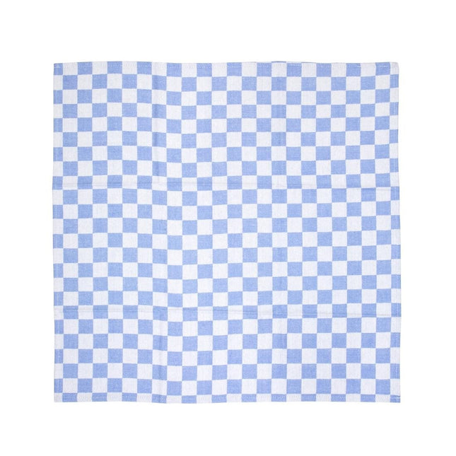 Blue Checkered Cotton Tea Towel 66x66cm | Vogue 2