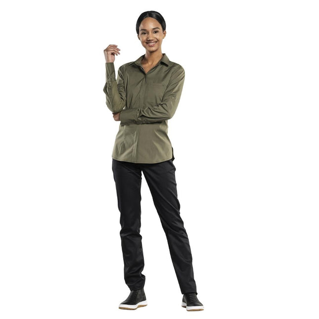 Women's Ufx Moss Blouse Dark Green | Chaud Devant | S
