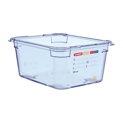 Blue ABS GN 1/2 Food Container 15 cm Deep | Araven