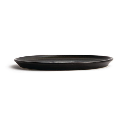Round Black Plates with Narrow Rim 26.5cm | Olympia Canvas 3