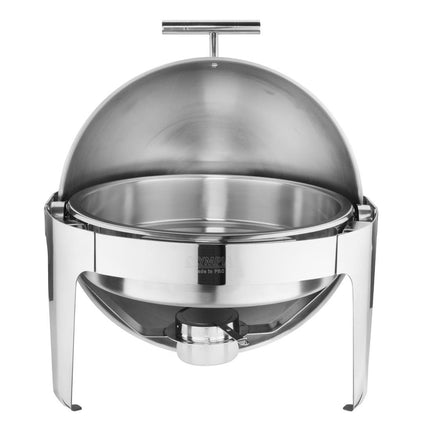 Round Rolltop Chafing Dish 18/8 Stainless Steel 53x50x35cm | Olympia Paris 2