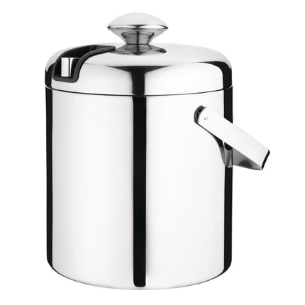 Olympia Stainless Steel Ice Bucket with Lid and Tongs 1.23L