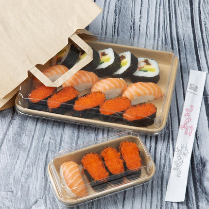 Recycleable PET Lids for No. 7 Sushi Trays | Fiesta | Pack of 300 5