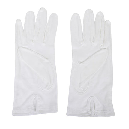 Men's White Serving Gloves | 100% Cotton | Size L 3