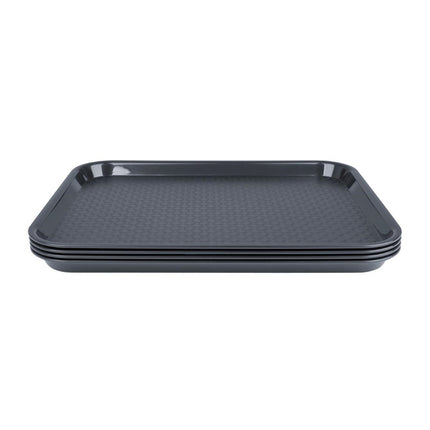 Kristallon Anti-Slip Serving Tray Charcoal | Olympia | 265 x 345 mm 2