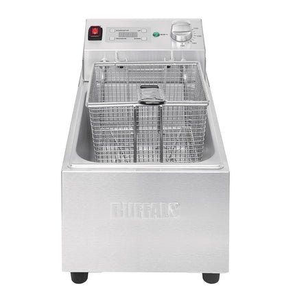 Single Tank Countertop Fryer 5L with Timer | Buffalo | 2800W 3
