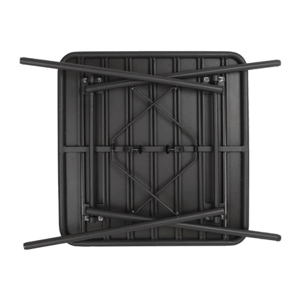 Square Steel Bistro Table Black 70cm | Bolero 5