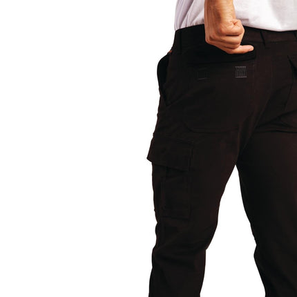 Slim Fit Stretch Cargo Pants Black Size 32 4