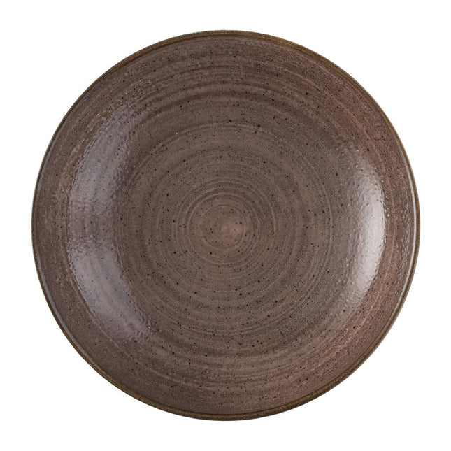 Coupe Bowls Raw Evolve Brown Semi-Matte | Churchill Stonecast Raw | 248mm