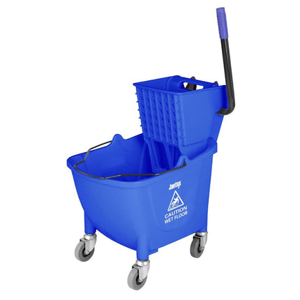 30L Mop Bucket with Foot Pedal Release Blue | Jantex Kentucky
