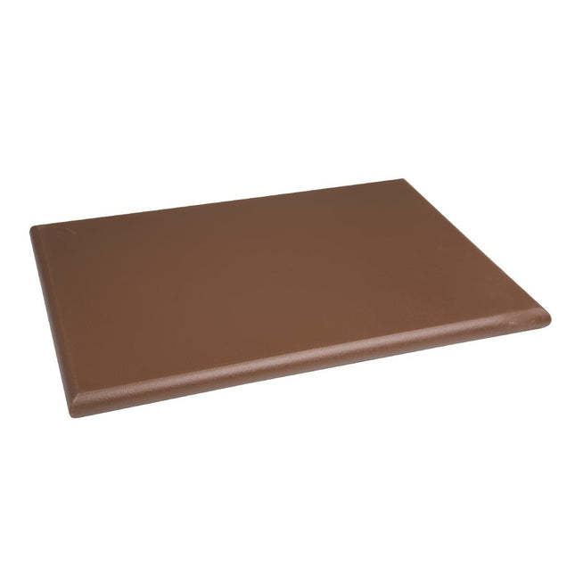 HDPE Cutting Board Brown 450x300x25mm | Hygiplas