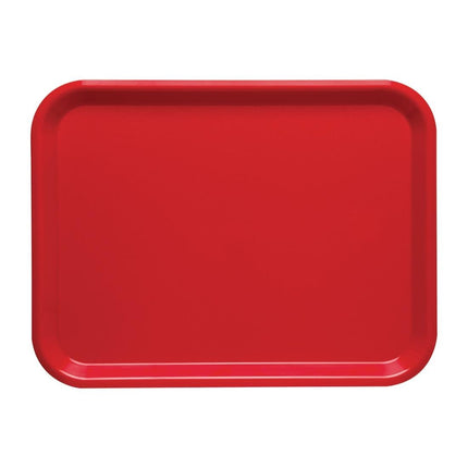 Cherry Red ABS Serving Tray 36x28cm | Roltex Nordic