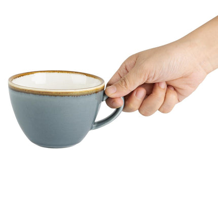 Cappuccino Cups Blue 34cl | Olympia Kiln Collection | 6 Pieces 5