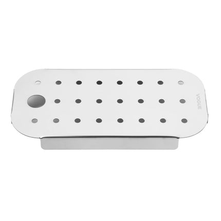Stainless Steel Gastronorm Drainage Plate | Vogue | GN 1/4 2