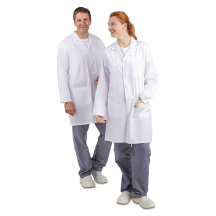 Unisex Durable Comfortable Work Jacket S with Back Vent | Whites 3