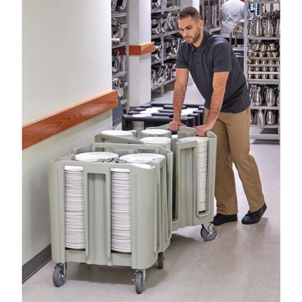 Compact Adjustable Dish Caddy S-Series | Cambro | Space-Saving Dish Cart 4
