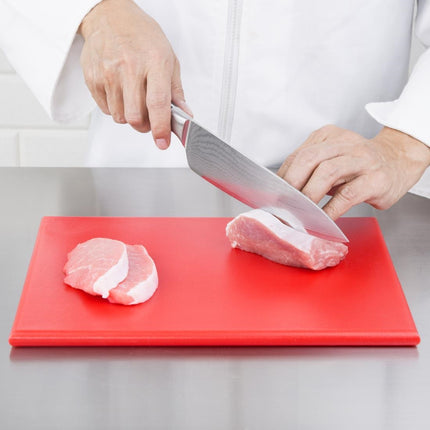 HDPE Cutting Board Red 300x225x12mm | Hygiplas 3