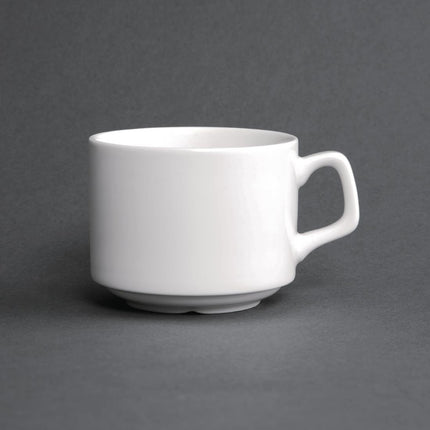 Stackable Porcelain Cups 20cl | Olympia Lumina | Set of 6