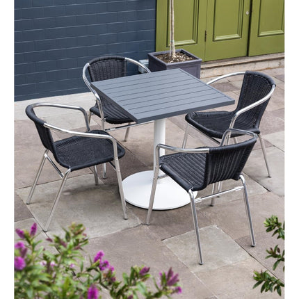 Bolero Cast Iron Round Table Base White 548x728mm 8