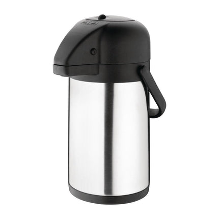 Stainless Steel Pump Thermos Jug 1.9L | Olympia
