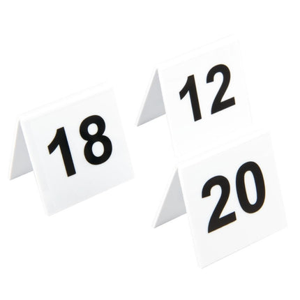 Olympia Plastic Table Numbers 11-20