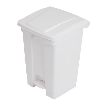 Hands-Free White Pedal Bin 45L | Jantex 2