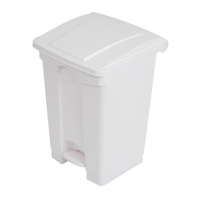 Hands-Free White Pedal Bin 45L | Jantex 2